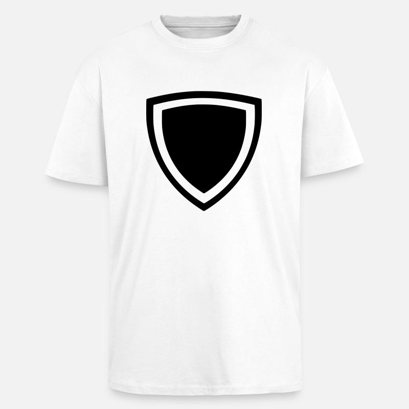 Emblem - Oversized Heavyweight Unisex T-Shirt - Weiß
