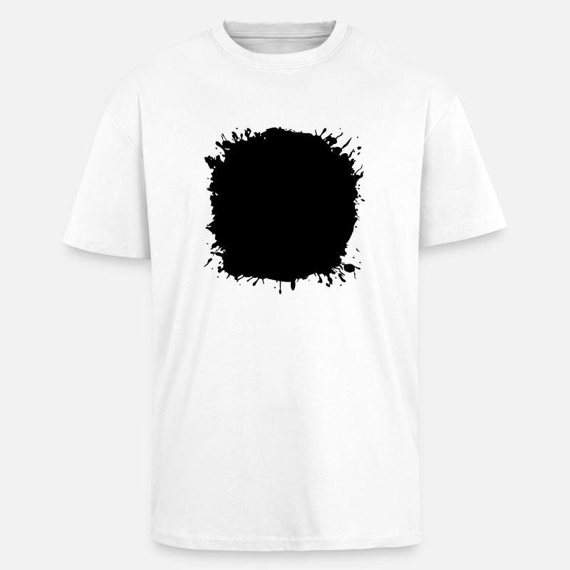splatter klecks - Oversized Heavyweight Unisex T-Shirt - Weiß