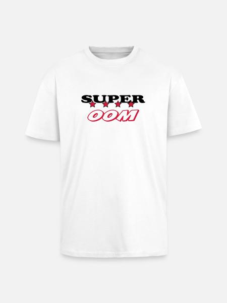 Super oom - Unisex Oversized Heavyweight T-shirt - white