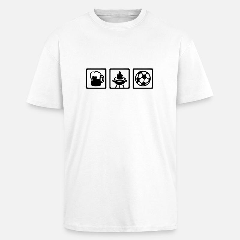 Grillen - Oversized Heavyweight Unisex T-Shirt - Weiß