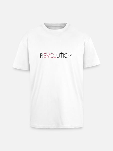 love revolution - Unisex Oversized Heavyweight T-shirt - white