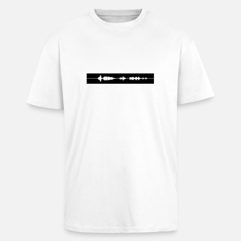 DUBSTEP,ELECTRO,MINIMAL,TECHNO,TANZEN,MUSIK,EDM - Oversized Heavyweight Unisex T-Shirt - Weiß