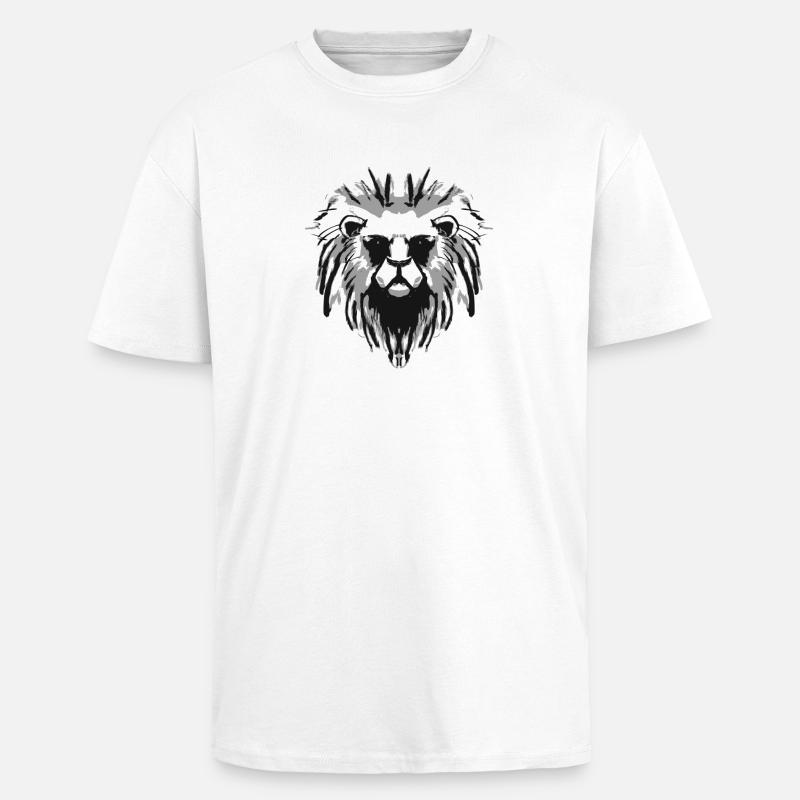 Löwenheld! Löwe Geschenk Lion Idee - Oversized Heavyweight Unisex T-Shirt - Weiß