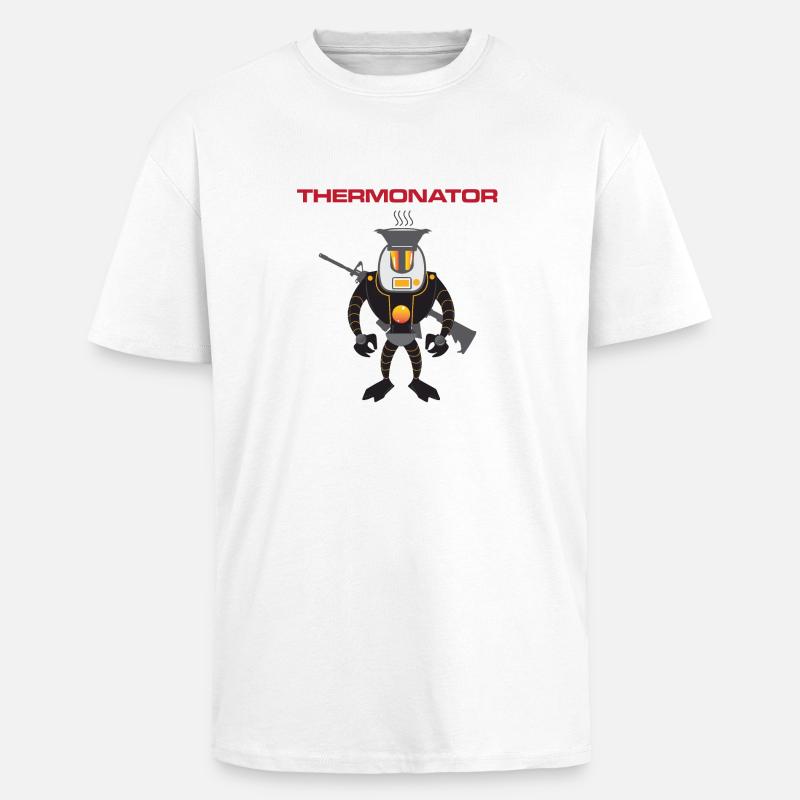 Thermonator Terminator Geschenkidee - Oversized Heavyweight Unisex T-Shirt - Weiß