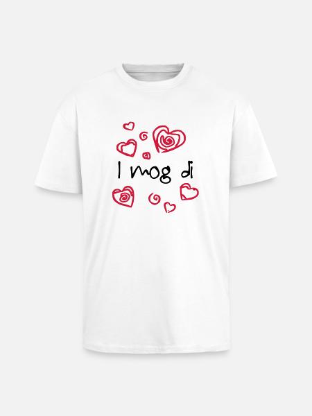 i mog di - Unisex Oversized Heavyweight T-shirt - white
