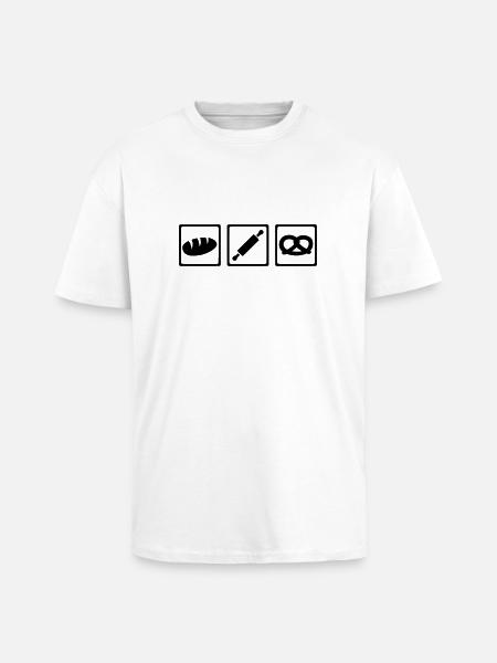 Baker - Unisex Oversized Heavyweight T-shirt - white