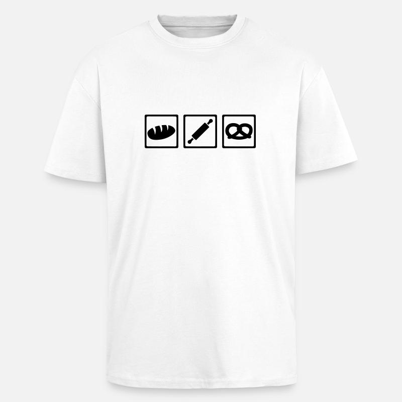 Baker - Unisex Oversized Heavyweight T-shirt - white