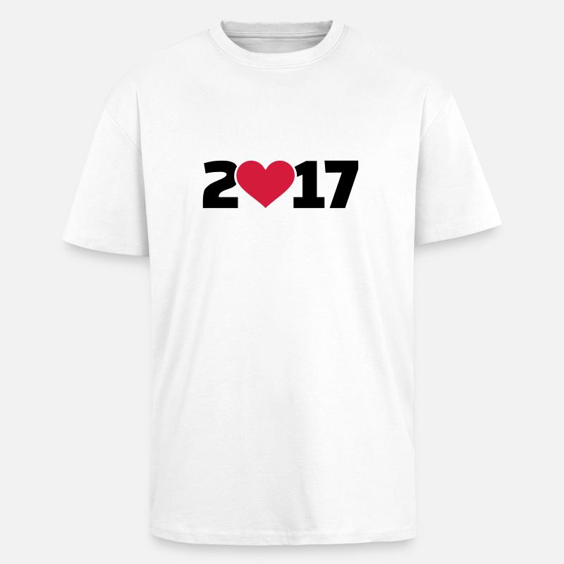 2017 - Oversized Heavyweight Unisex T-Shirt - Weiß