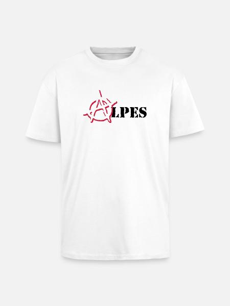 Anarchy Alps - Unisex Oversized Heavyweight T-shirt - white