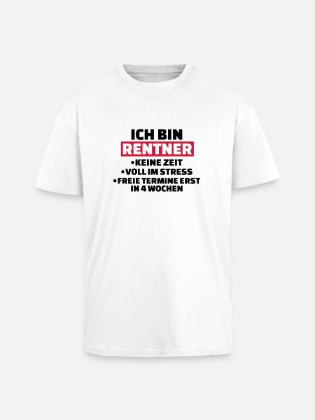 Rentner - Oversized Heavyweight Unisex T-Shirt - Weiß