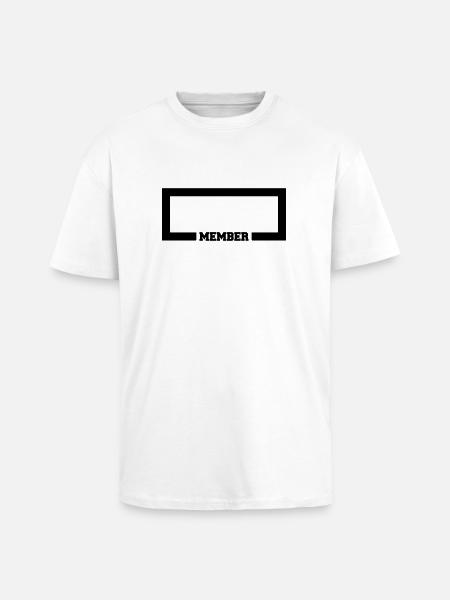 Member - Unisex Oversized Heavyweight T-shirt - white