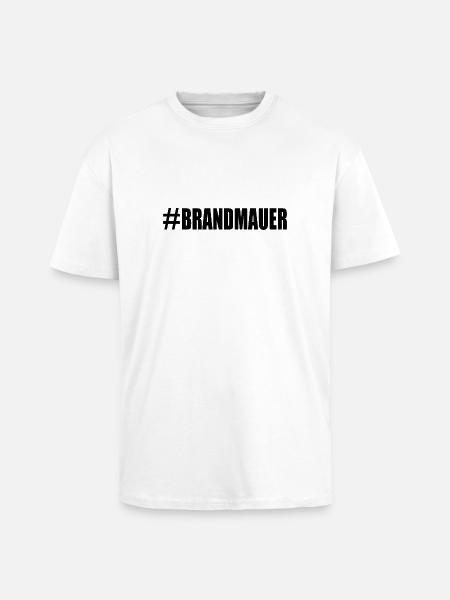 brandmauer - Oversized Heavyweight Unisex T-Shirt - Weiß