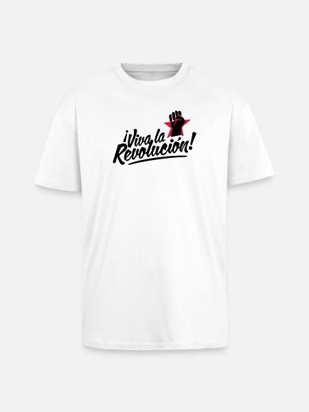revolution fist - Unisex Oversized Heavyweight T-shirt - white