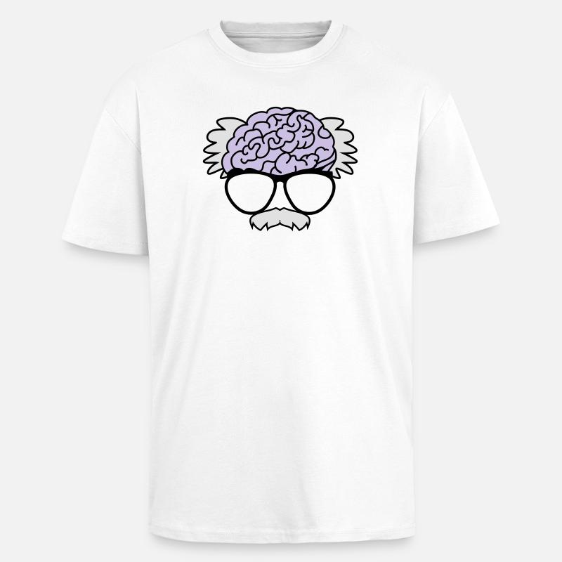 Gehirn eines Professors - Oversized Heavyweight Unisex T-Shirt - Weiß