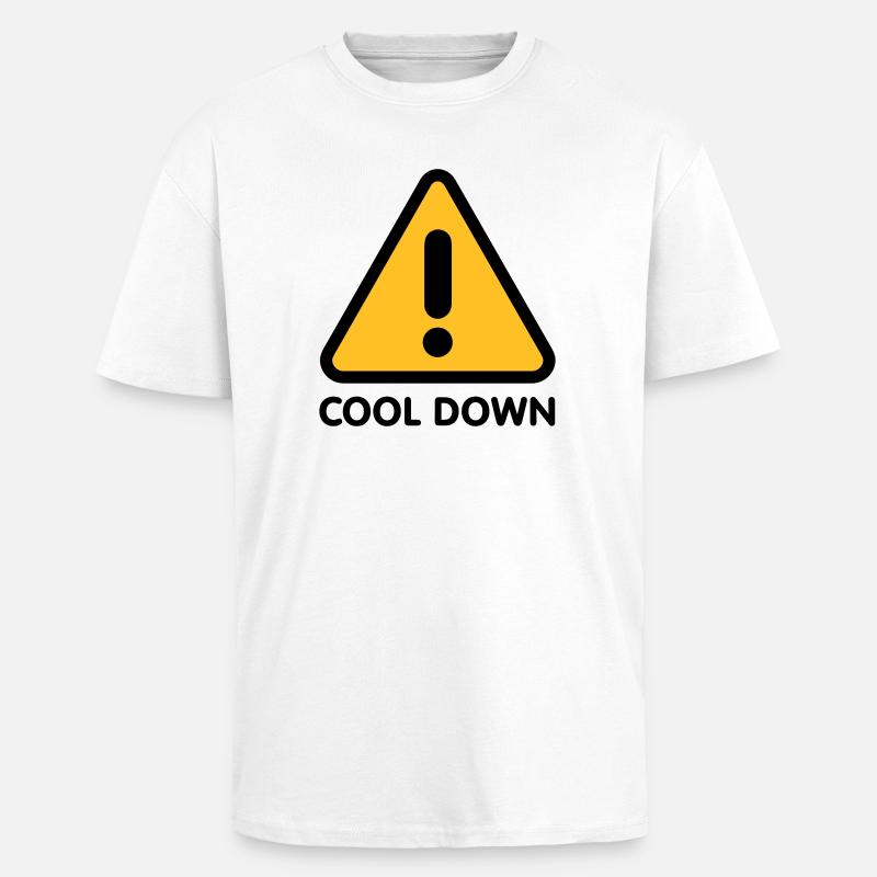 Cool down | Runter kommen - Unisex Oversized Heavyweight T-shirt - white