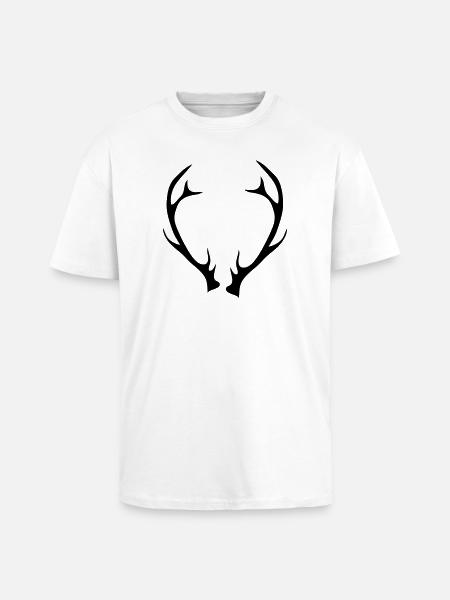 An antler - Unisex Oversized Heavyweight T-shirt - white