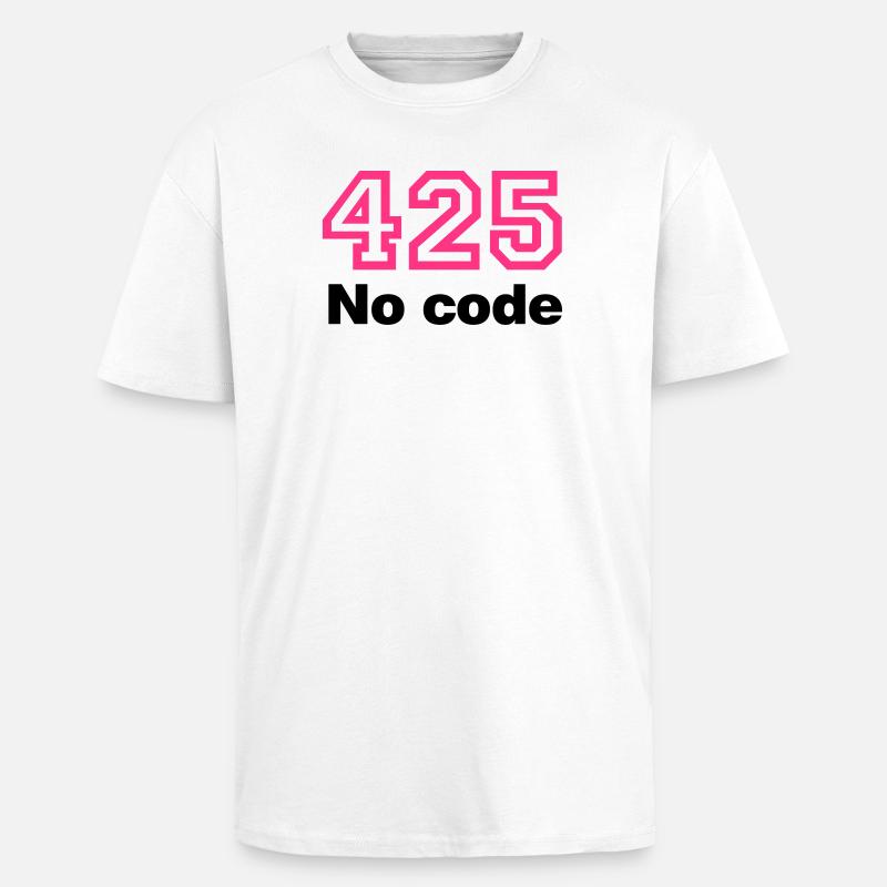 Error 425 No Code - Oversized Heavyweight Unisex T-Shirt - Weiß