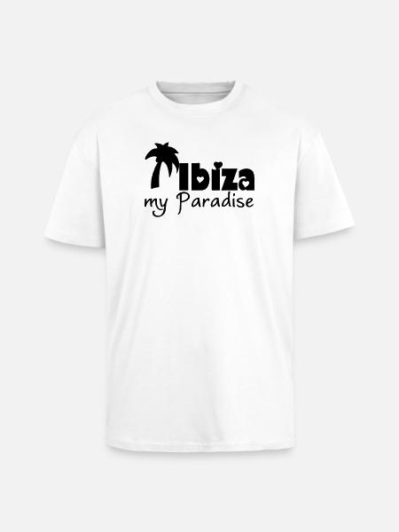 Ibiza Paradise - Unisex Oversized Heavyweight T-shirt - white