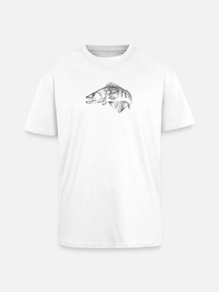 pike-perch - Unisex Oversized Heavyweight T-shirt - white