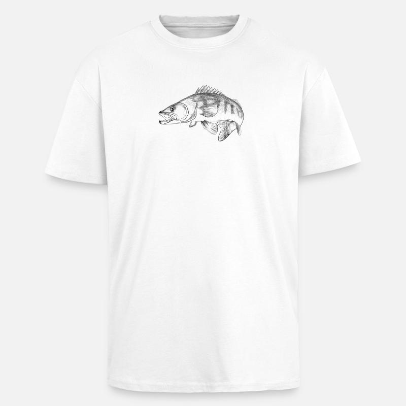 Zander - Oversized Heavyweight Unisex T-Shirt - Weiß