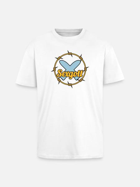 Sexgott | Dildo | Cock - Unisex Oversized Heavyweight T-shirt - white