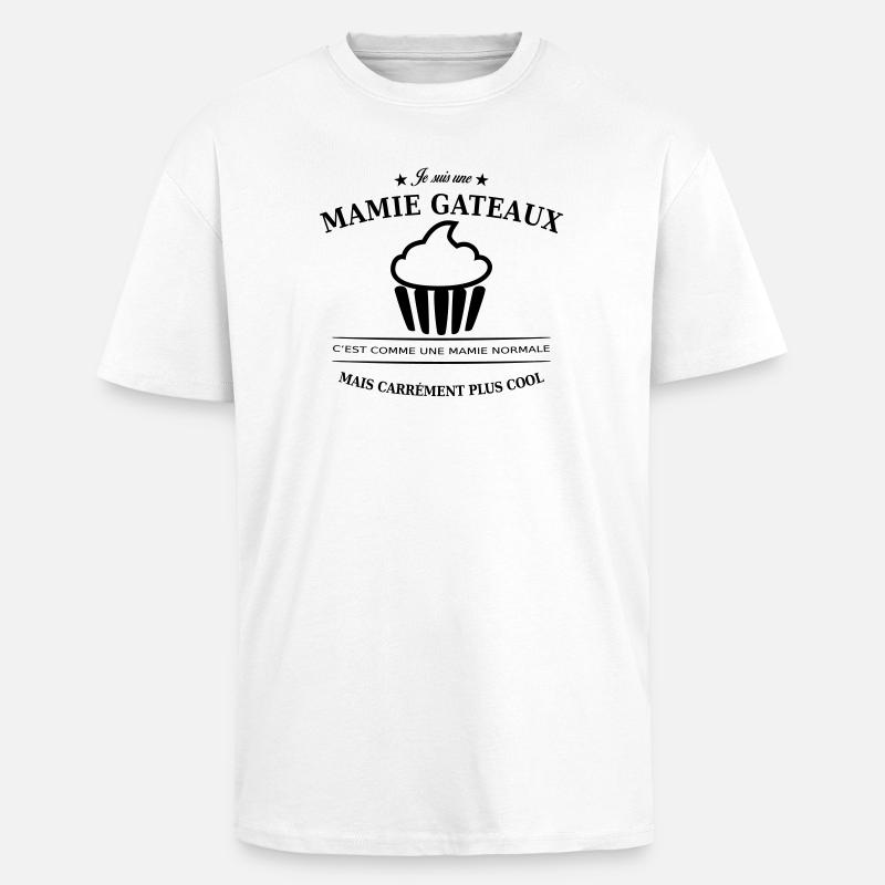 mamie gateaux - T-shirt unisexe oversize épais - blanc