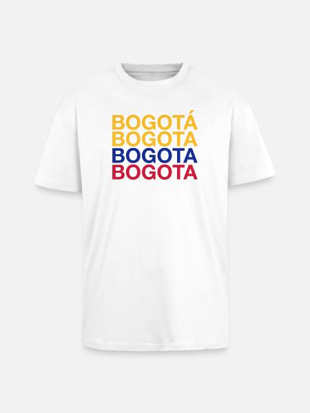 BOGOTA Colombia Kolumbien - Unisex Oversized Heavyweight T-shirt - white