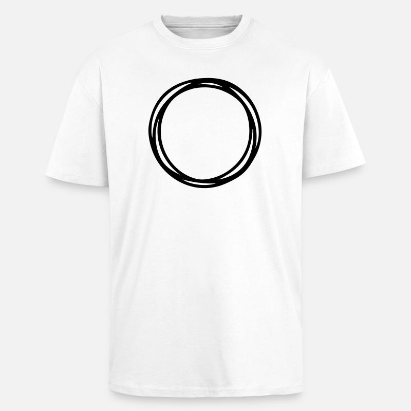 Circles and circles - Unisex Oversized Heavyweight T-shirt - white