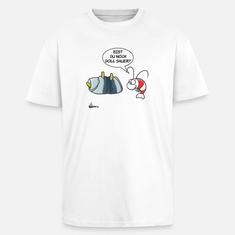 Rollmops - Oversized Heavyweight Unisex T-Shirt - Weiß