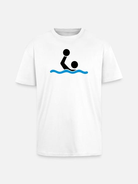 water polo - Unisex Oversized Heavyweight T-shirt - white