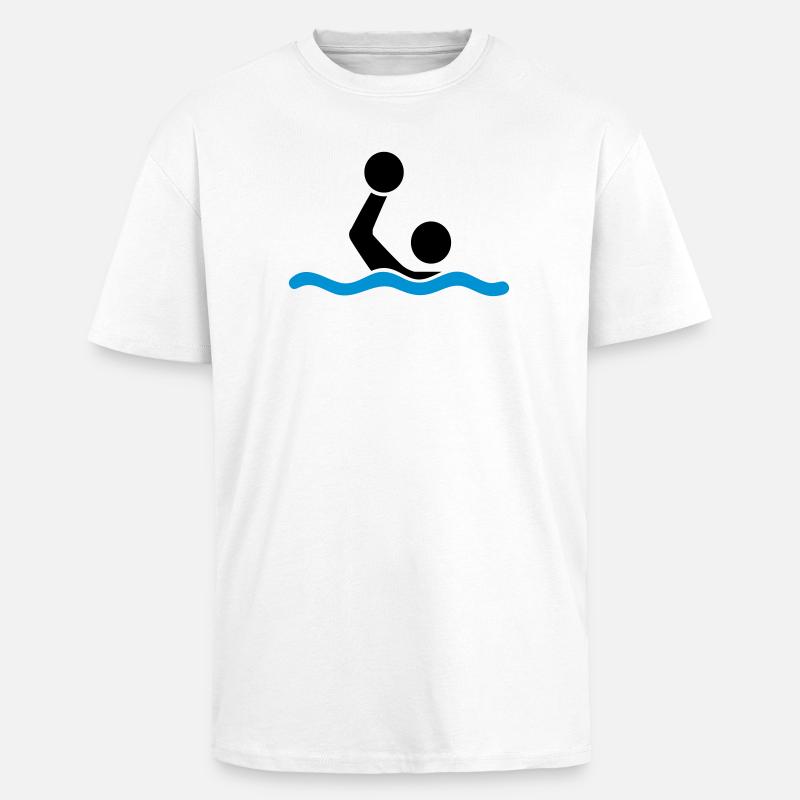 water polo - Unisex Oversized Heavyweight T-shirt - white