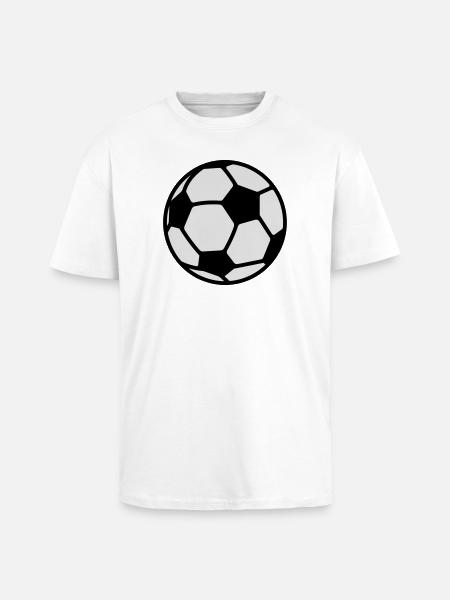 Fußball - Oversized Heavyweight Unisex T-Shirt - Weiß