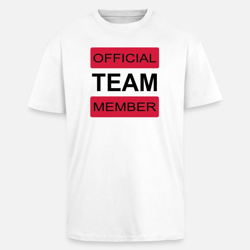 Team - Oversized Heavyweight Unisex T-Shirt - Weiß
