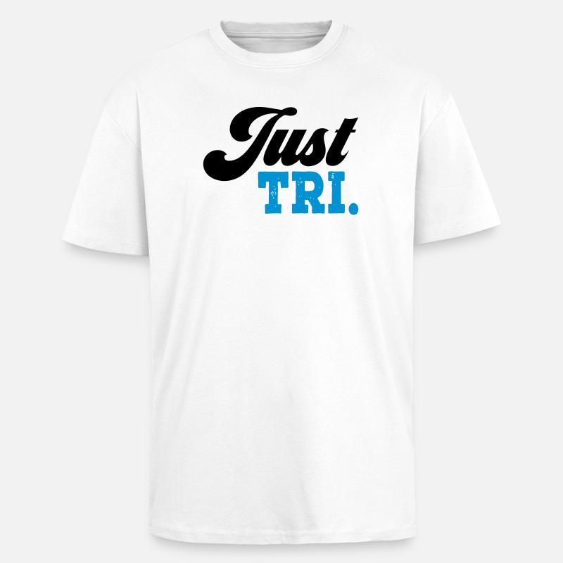 Triathlon - Oversized Heavyweight Unisex T-Shirt - Weiß