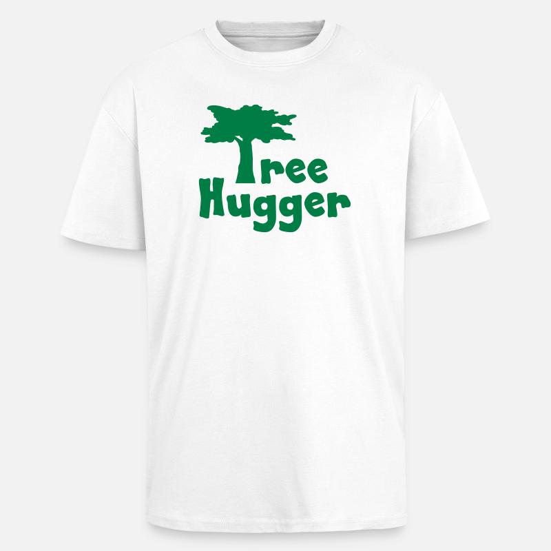 Tree Hugger - T-shirt unisexe oversize épais - blanc