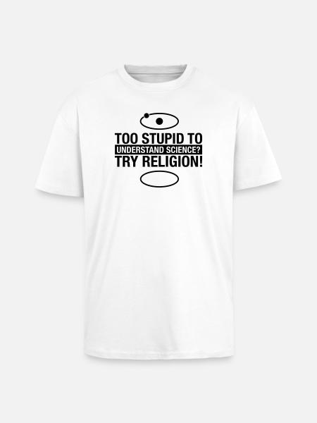 science-religion - Oversized Heavyweight Unisex T-Shirt - Weiß
