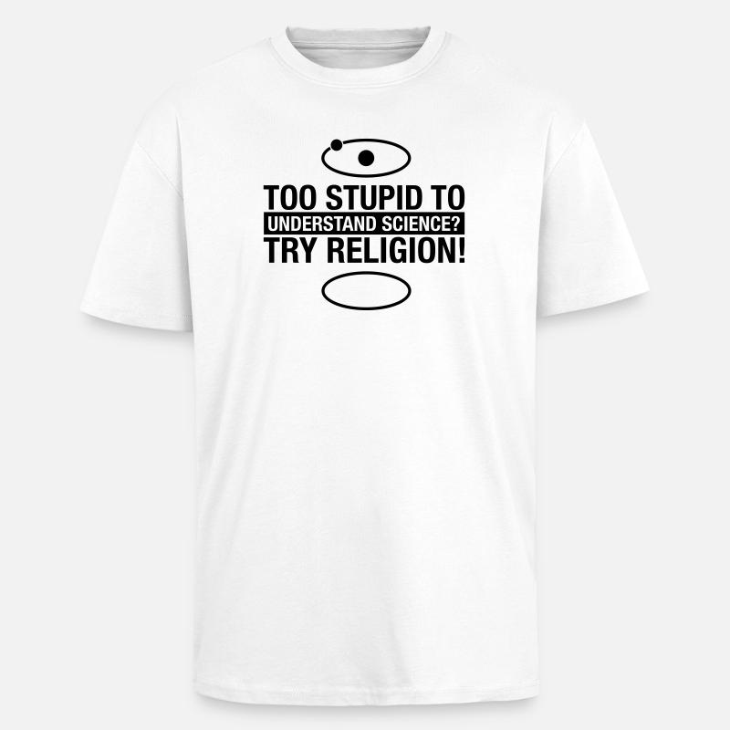 science-religion - Oversized Heavyweight Unisex T-Shirt - Weiß