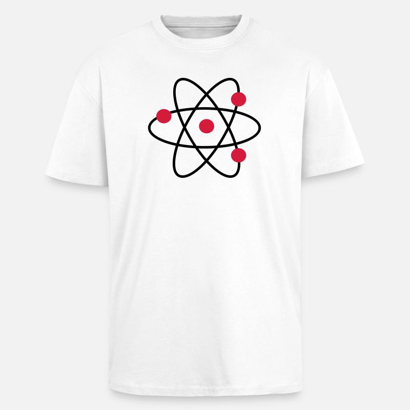 atom - Unisex Oversized Heavyweight T-shirt - white