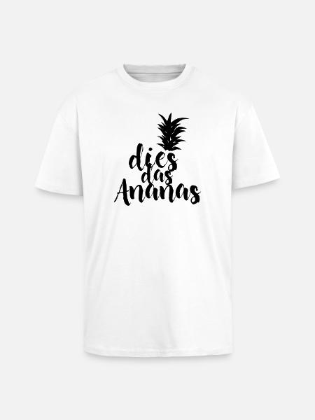 dies das Ananas - Oversized Heavyweight Unisex T-Shirt - Weiß