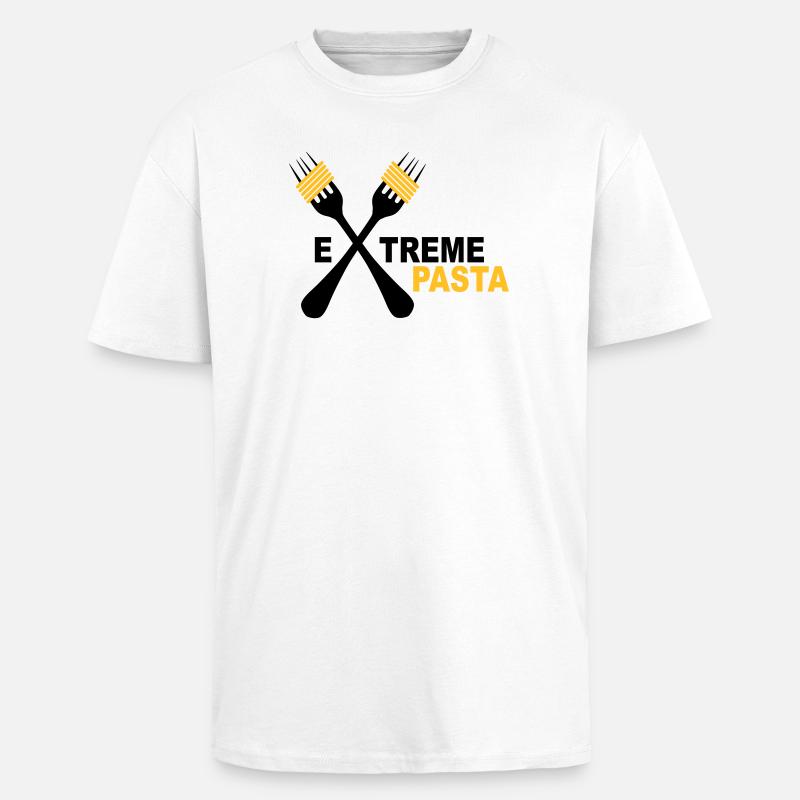 pasta - Unisex Oversized Heavyweight T-shirt - white