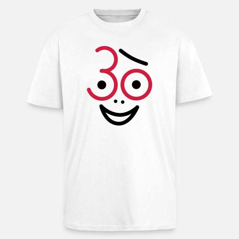 Juhu 30 Jahre ! - Oversized Heavyweight Unisex T-Shirt - Weiß