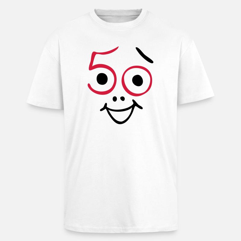 50 Jahre und noch frisch ! - Oversized Heavyweight Unisex T-Shirt - Weiß