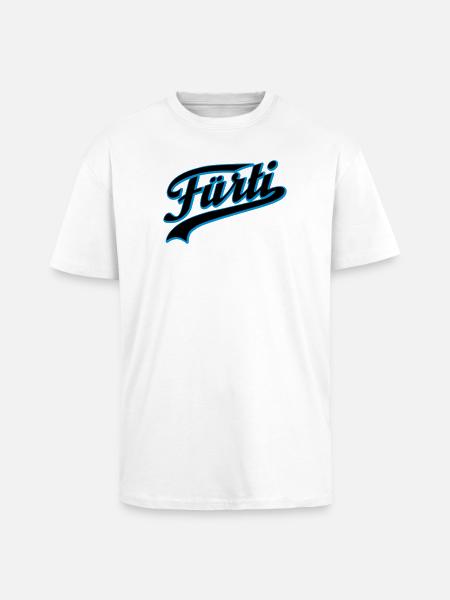 Fürti Schatten - Oversized Heavyweight Unisex T-Shirt - Weiß