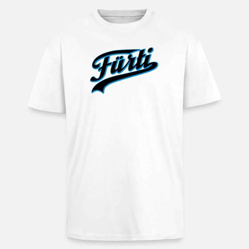 Fürti Schatten - Oversized Heavyweight Unisex T-Shirt - Weiß
