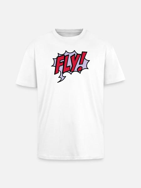 2541614 15932863 fly - Unisex Oversized Heavyweight T-shirt - white