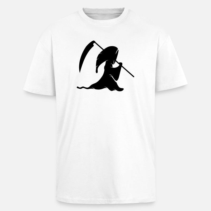 Sensenmann - Oversized Heavyweight Unisex T-Shirt - Weiß