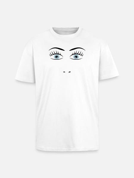 2541614 15417884 eye - Unisex Oversized Heavyweight T-shirt - white