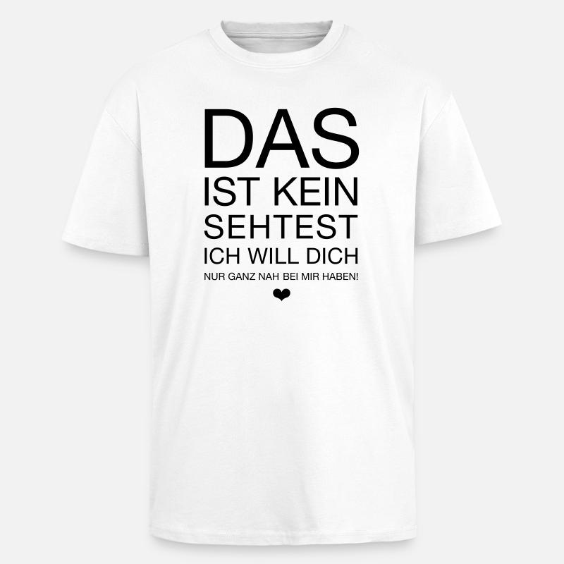 this is not a sehtest - Unisex Oversized Heavyweight T-shirt - white