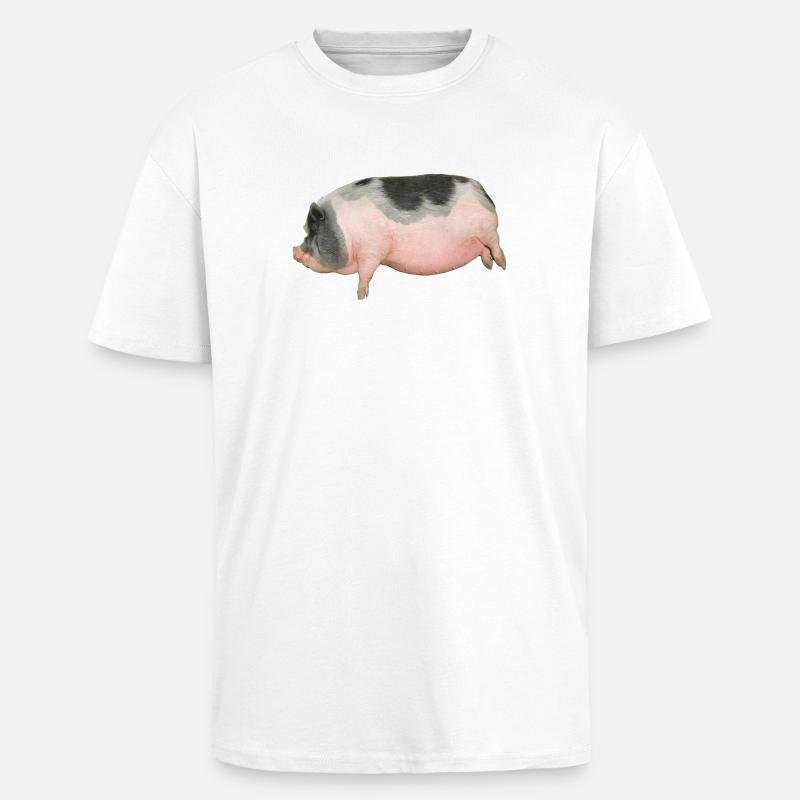 gris - Unisex oversized heavyweight t-shirt - hvid
