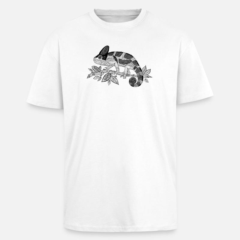 Chamäleon - Oversized Heavyweight Unisex T-Shirt - Weiß